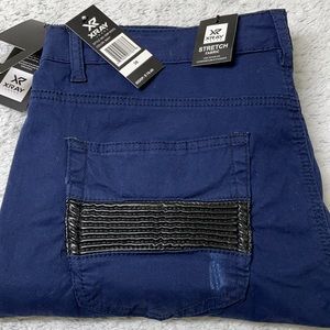 ⭐️X-Ray men’s distressed navy stretch jeans 36 NWT